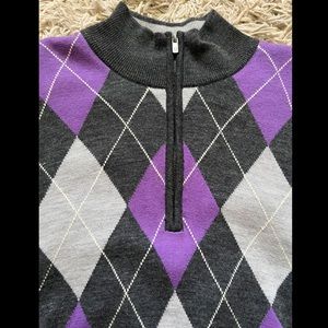 Foot Joy Argyle Half-Zip Golf Pullover ⛳️